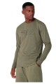 REMERA HOMBRE FILA MANGA LARGA LETTER OUTLINE Verde-seco
