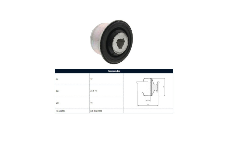 Buje Del Renault Clio/Express/Kangoo 96-25 Der/Izq Buje Del Renault Clio/Express/Kangoo 96-25 Der/Izq