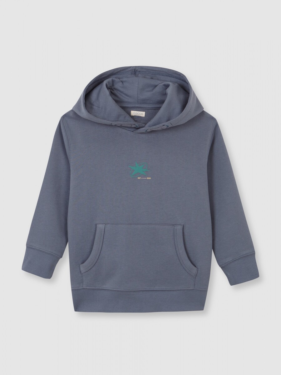 Sudadera Con Capucha Azul Claro
