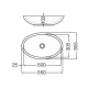 LAVATORIO CITERA LINEA OVAL DE APOYO BLANCO 000