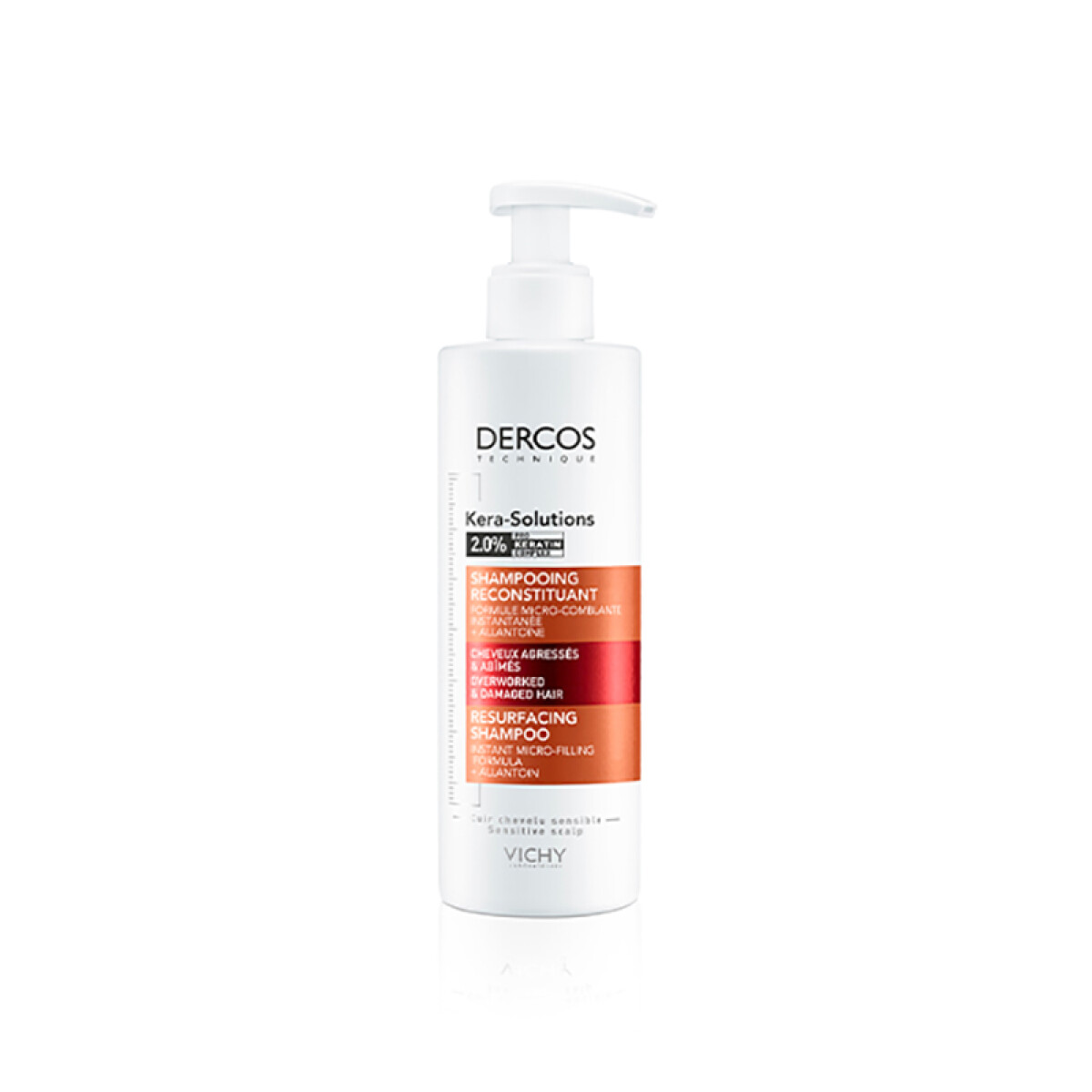 Vichy shampoo línea Dercos - Kera Solutions reconstituyente 