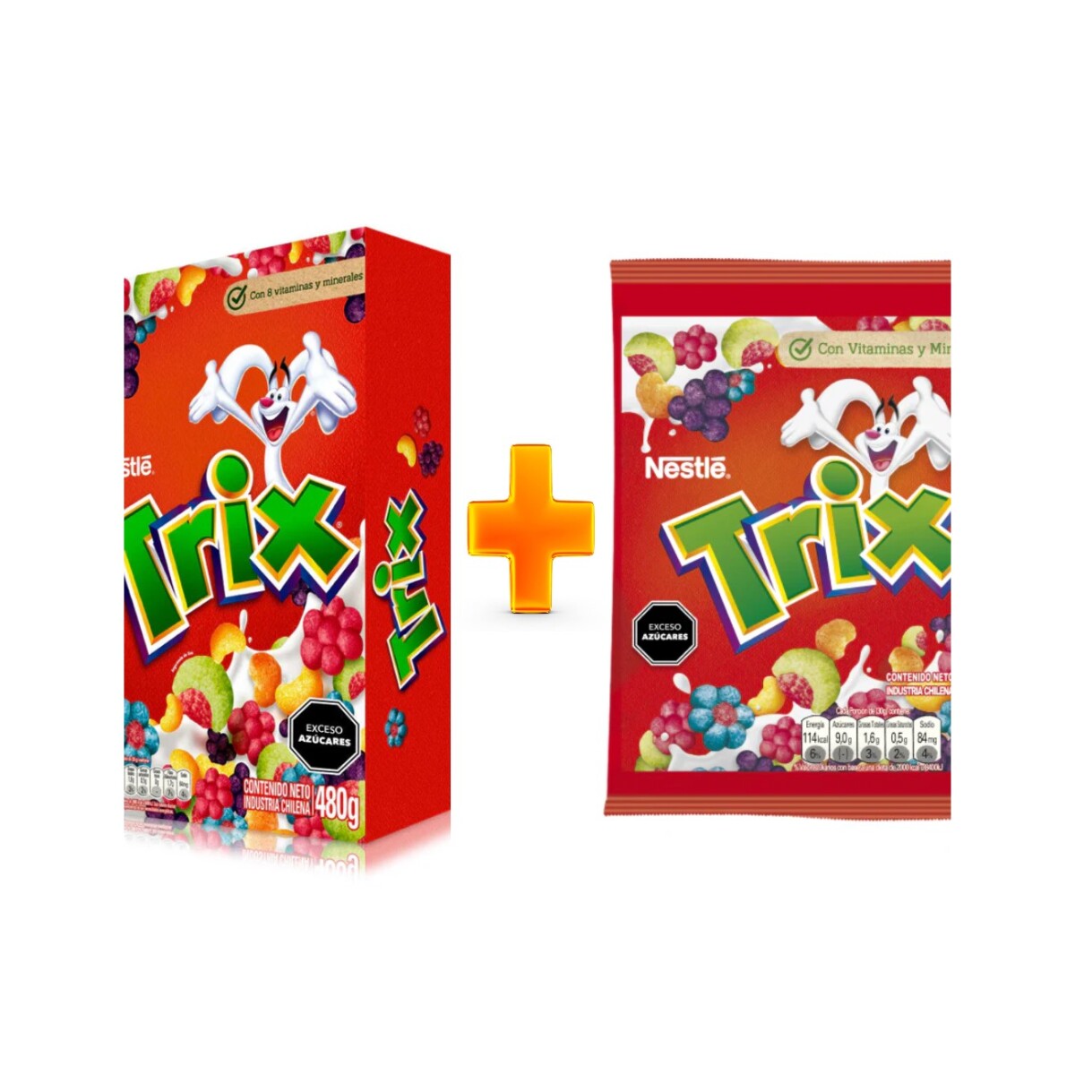 TRIX CEREALES 480G + TRIX 90G 