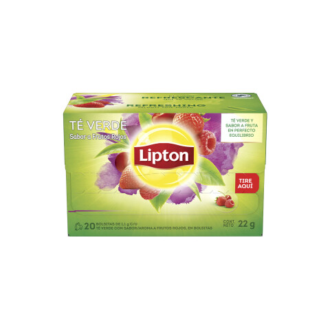 TE LIPTON VERDE DE FRUTOS ROJOS x 10 sob Unica