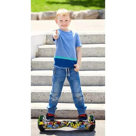 Patineta Eléctrica Hoverboard con Control MULTICOLOR