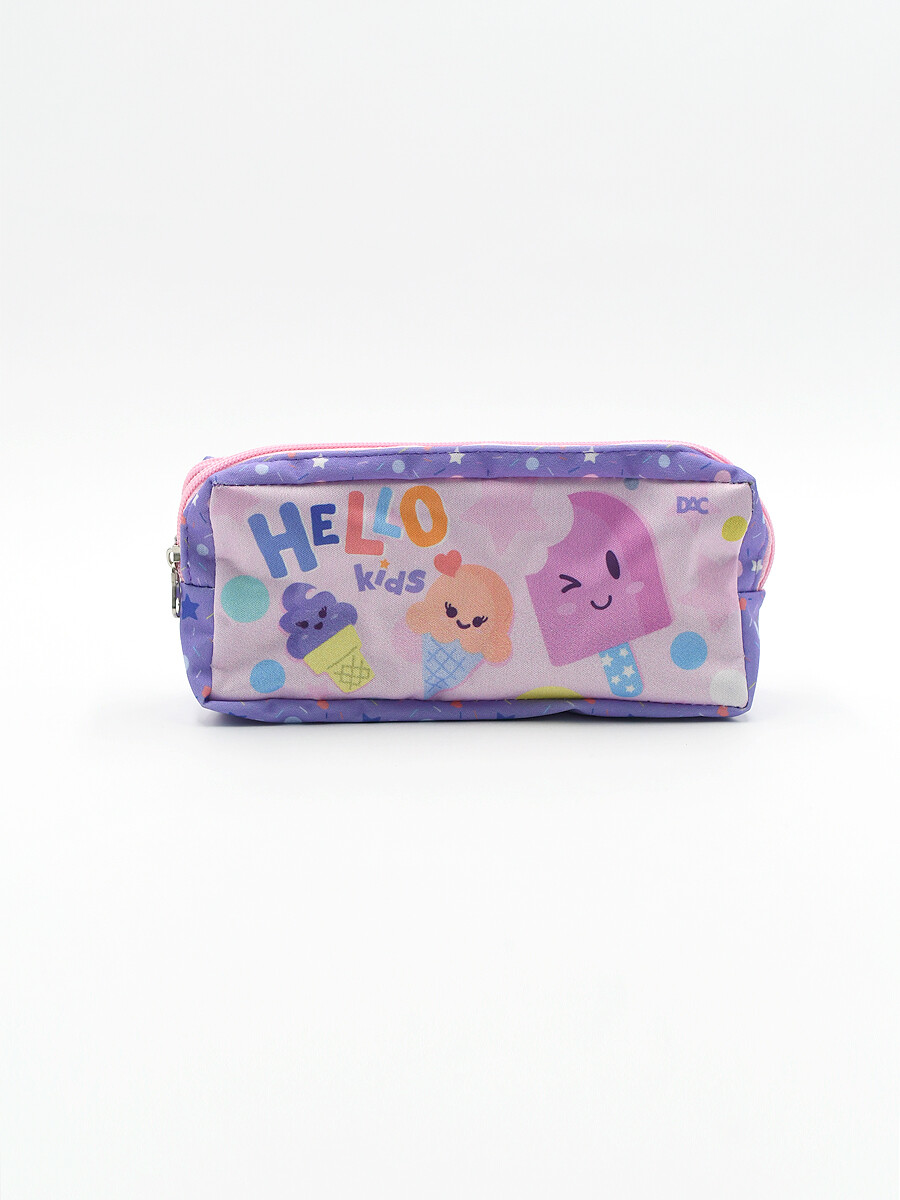 CARTUCHERA HELLO - ROSADO 