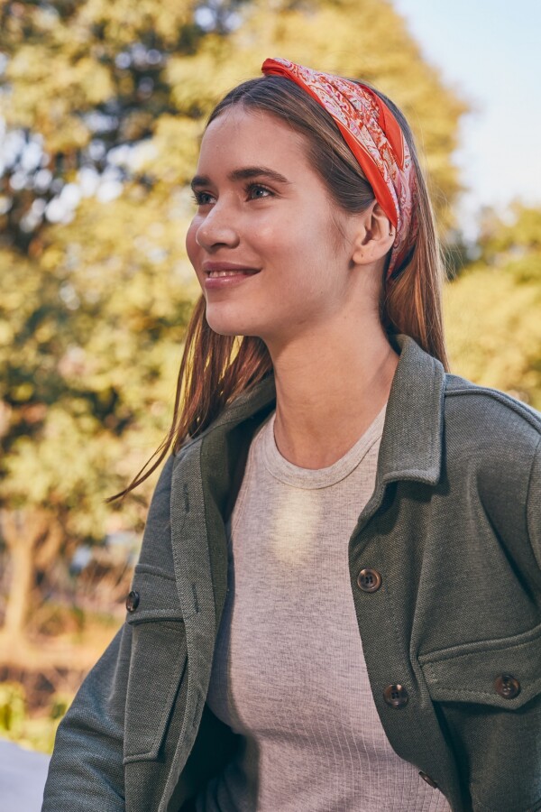 Bandana Arabescos Ocre