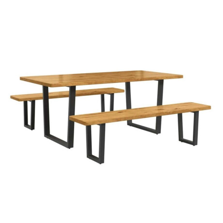 Conjunto de Mesa con dos Bancos Georgia