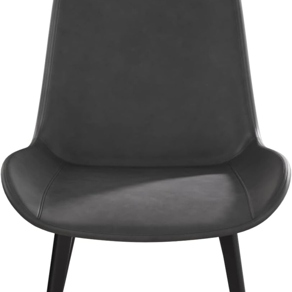 Silla de comedor Tapizada ecocuero Gris