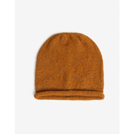 Gorro Tejido Mano Linda Marron Camel