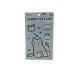 Stickers grandes gatito celeste