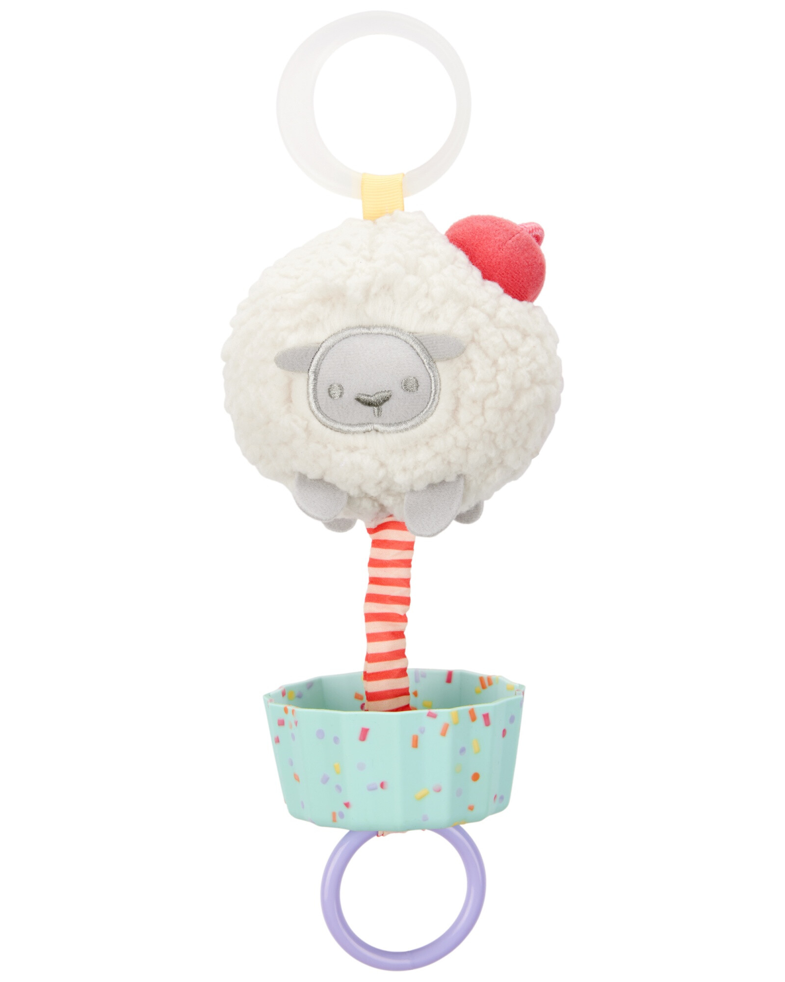 Juguete multisensorial, diseño oveja cupcake Juguete multisensorial, diseño oveja cupcake