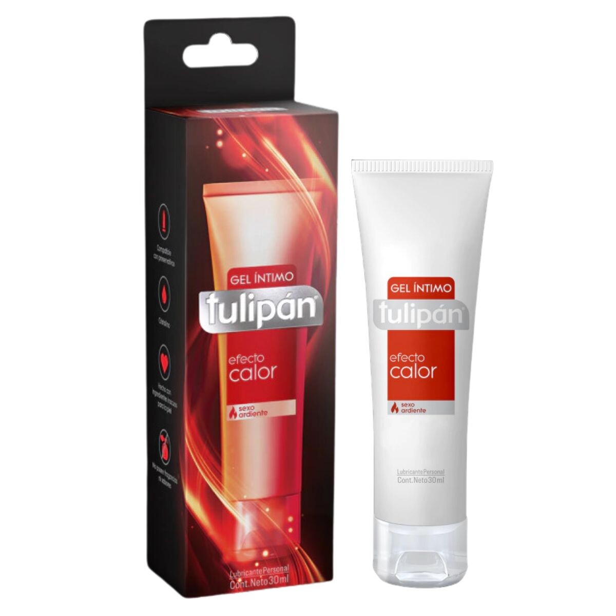 Gel Lubricante Tulipán Efecto Calor 30 ML 