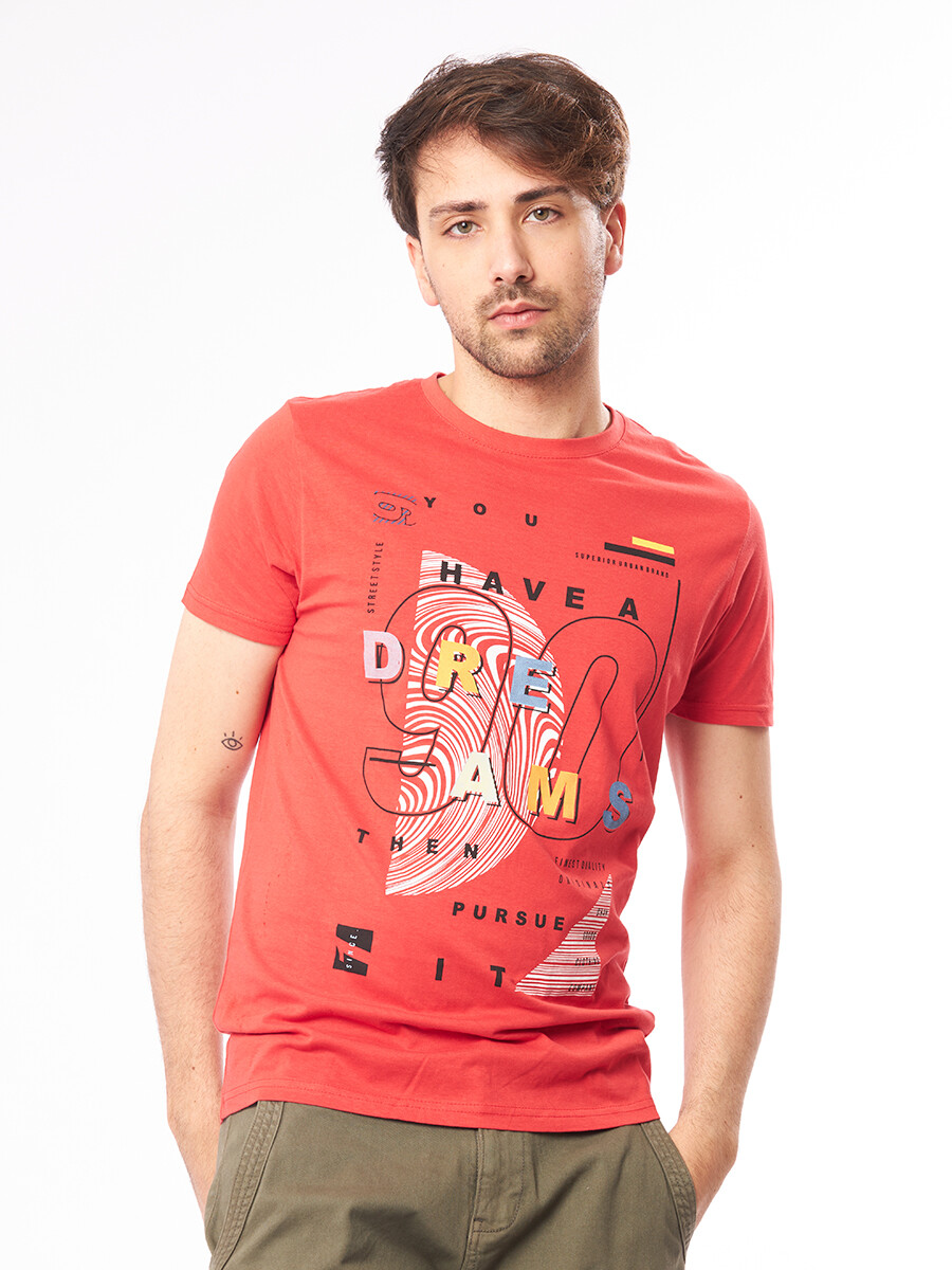 T-SHIRT TOMKI - Rojo 