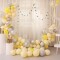 Medio Arco de globos Pastel Amarillo