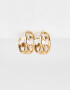 Aros Argollas Bubble Argollas Bubble - Dorado