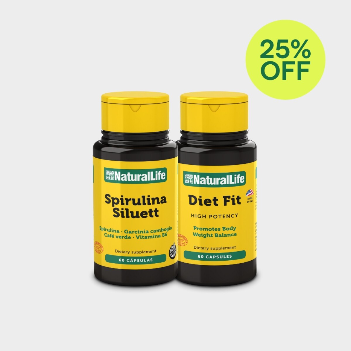 Pack Control de Peso - Spirulina + Diet Fit 