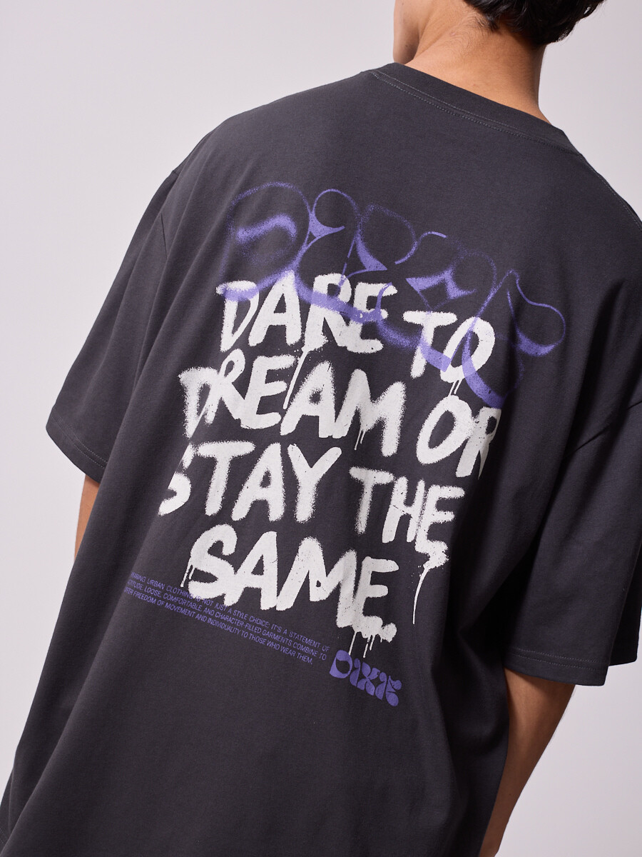 T-SHIRT MITON DIXIE Gris Oscuro
