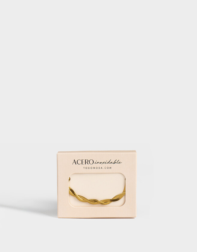 Pulseras Flexibles Acero quirúrgico Pulsera Flexible De Acero Quirúrgico - Dorado