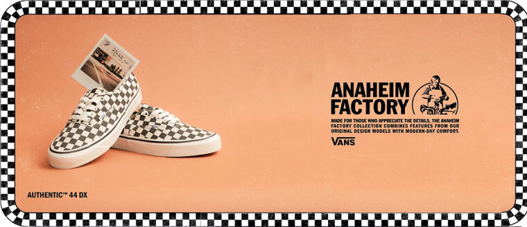 Vans "Anaheim Factory" y su icónico estampado Checkerboard ♜