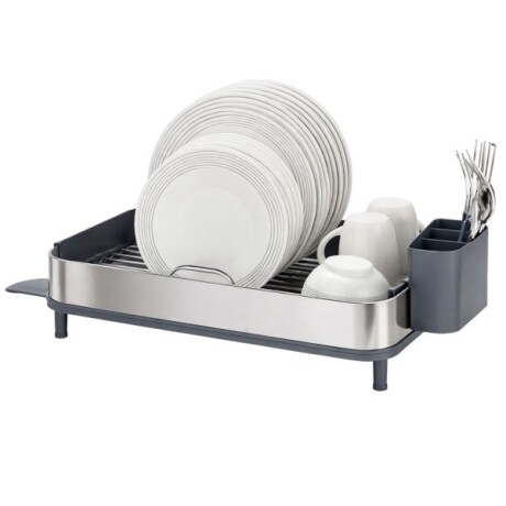 Escurridor de Platos Soporte Plástico 48cm x 32cm x 16cm / Acero Inoxidable Escurridor de Platos Soporte Plástico 48cm x 32cm x 16cm / Acero Inoxidable
