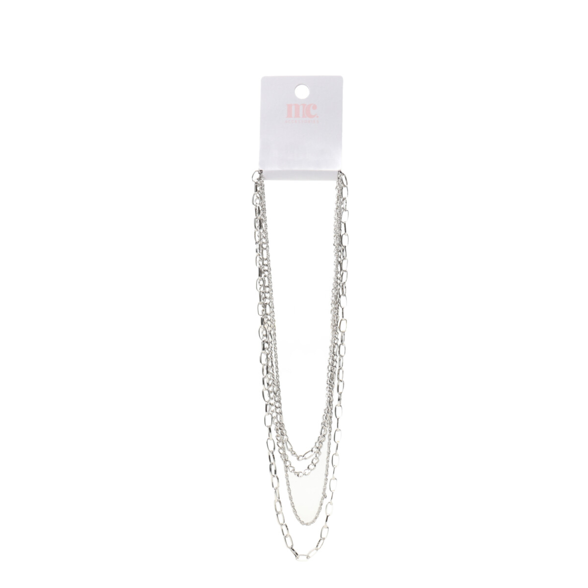 Collar mutliples cadenas MissCarol - Silver 