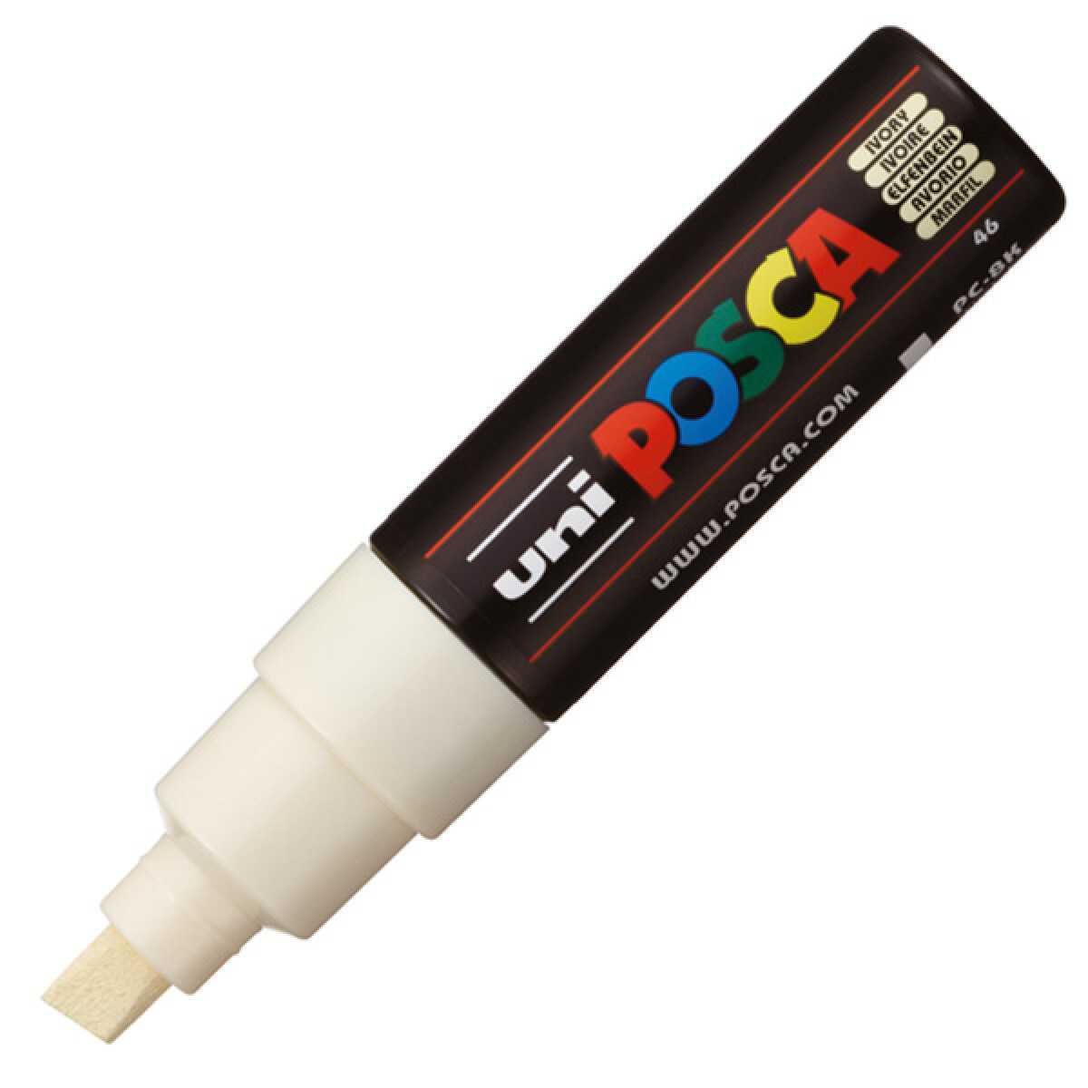 MARCADOR UNI POSCA 8 MM MARFIL 