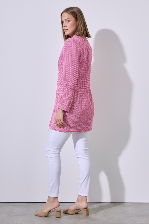 Chaqueta Tweed Larga ROSA/MULTI