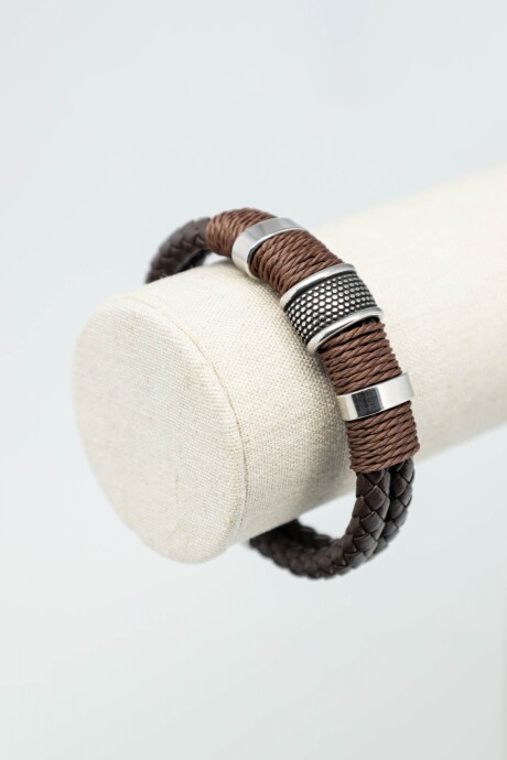 Pulsera cuero Marrón