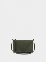 Bolso Bandolera Contraste De Texturas verde
