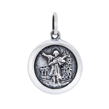 Medalla religiosa de plata 925, SAN PANCRACIO. Medalla religiosa de plata 925, SAN PANCRACIO.