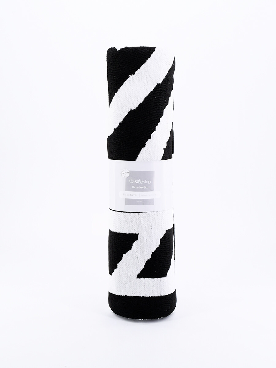 PIE DE CAMA NORDICO - NEGRO 