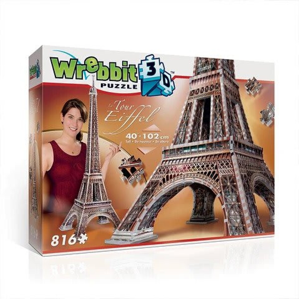 Puzzle Wrebbit 3D Torre Eiffel 816 Piezas - 001 