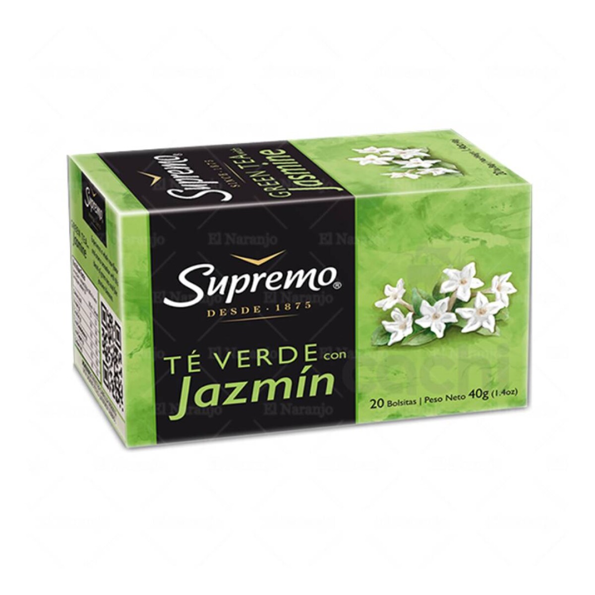 Té Supremo 20 sobres - Verde con Jazmin 