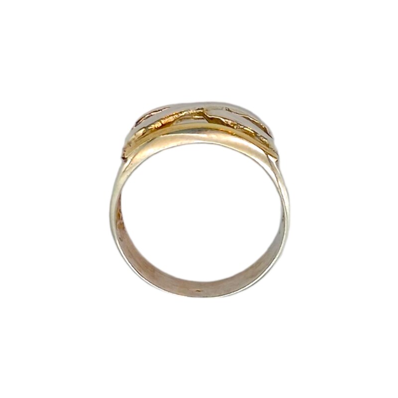 Anillo Infinito-Plata y Oro-Sin Piedra-AN5037 sinpiedra