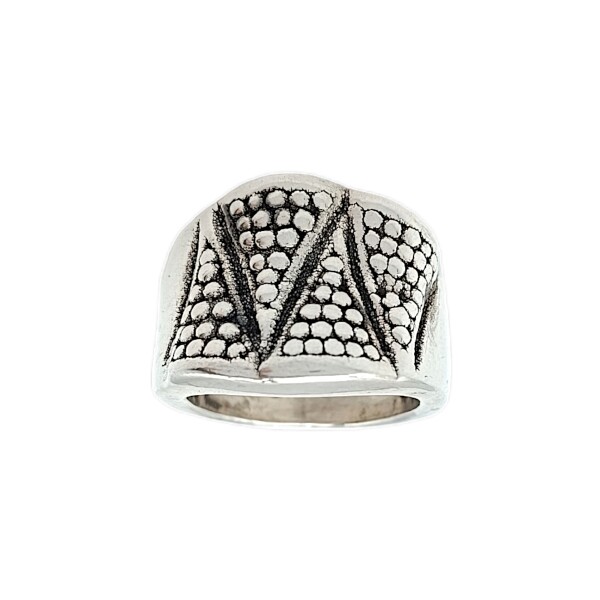 Anillo Puntos-Plata 925 Inflada-Sin Piedra-AN3139 sinpiedra