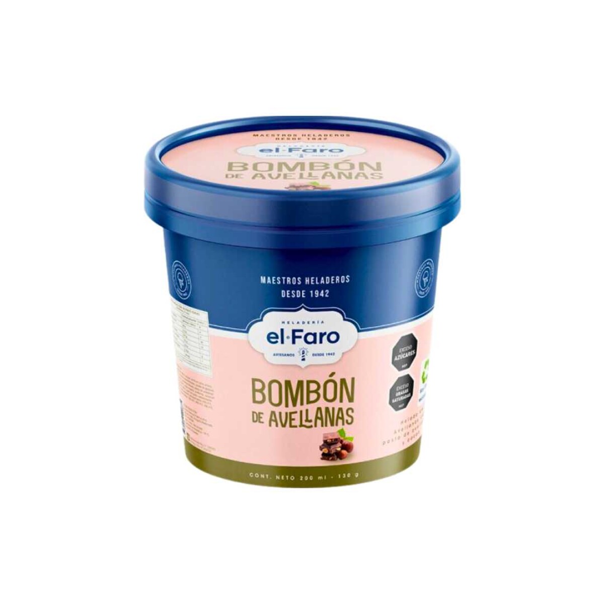 Helado El Faro Bombón Avellana- 200ml 