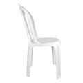 SILLA DE PVC BISTRO MOR SIN POSA BRAZOS - BLANCA SILLA DE PVC BISTRO MOR SIN POSA BRAZOS - BLANCA