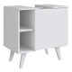 Mueble De Baño Para Bacha De Apoyo Gabinete Blanco