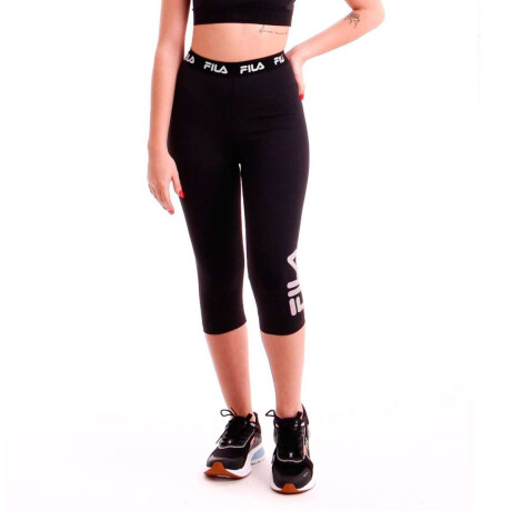Fila Calza Capri Mujer Train Elastic Ii Negro-Blanco