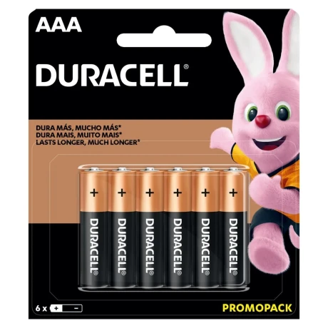 Pack X6 Pilas Duracell Aaa 001