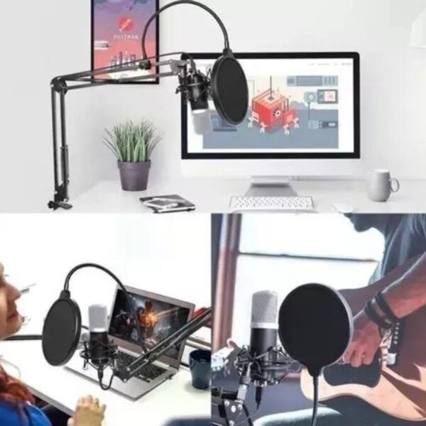 Microfono Condensador Kit Grabación Brazo Articulado Youtuber Gamer Pro Usb Imback Color Negro Microfono Condensador Kit Grabación Brazo Articulado Youtuber Gamer Pro Usb Imback Color Negro