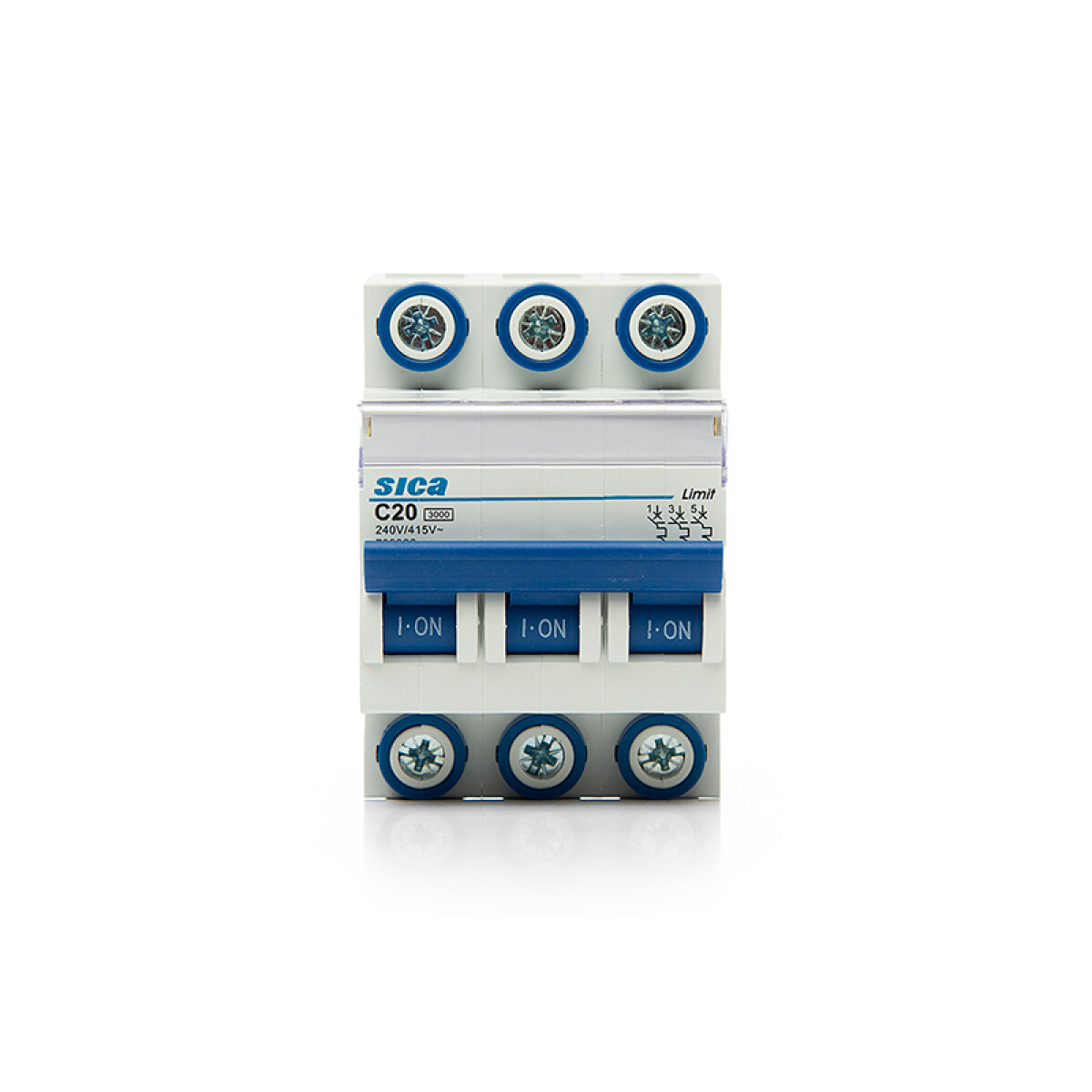 Llave térmica din Sicalimit 3P 20A 3kA - SK2320 