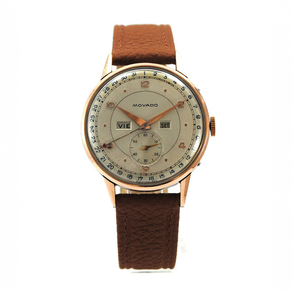 Movado Triple Calendario 14836 Calibre 470 Enchapado En Oro Y Acero Inoxidable 36 Mm Movado Triple Calendario 14836 Calibre 470 Enchapado En Oro Y Acero Inoxidable 36 Mm