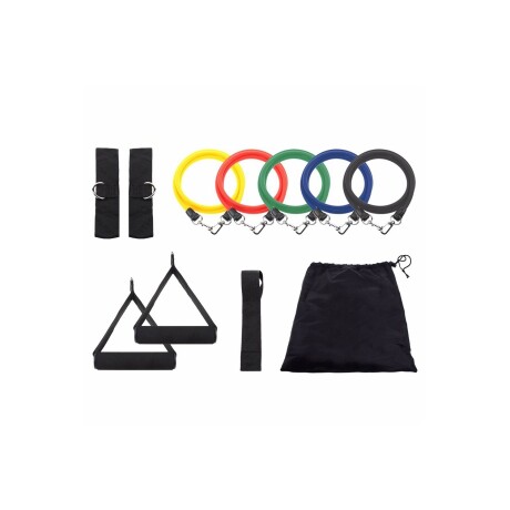 Set De 5 Bandas Elásticas Entrenamiento Resistencia + Bolso Set De 5 Bandas Elásticas Entrenamiento Resistencia + Bolso