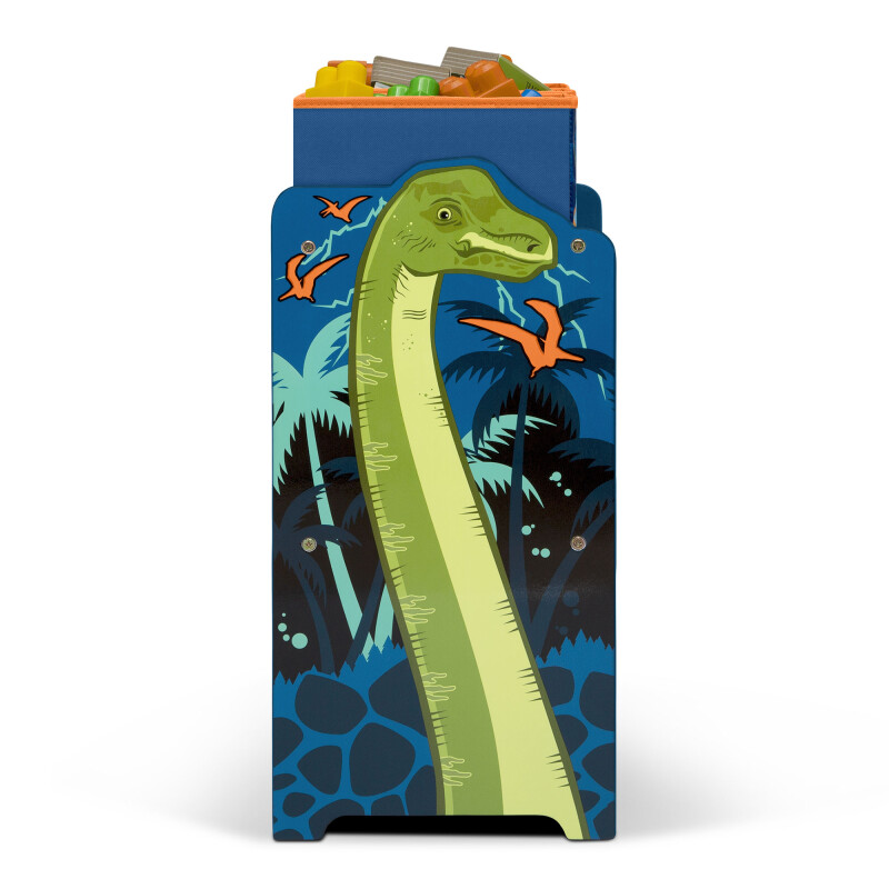Organizador de juguetes con 6 compartimentos y diseño de dinosaurios Organizador de juguetes con 6 compartimentos y diseño de dinosaurios