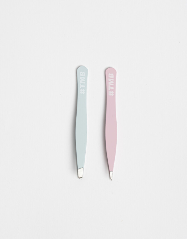 Complementos de Cosmética Pinzas Set De 2 Pinzas Para Depilar Con Stras - Combinacion Bicolor
