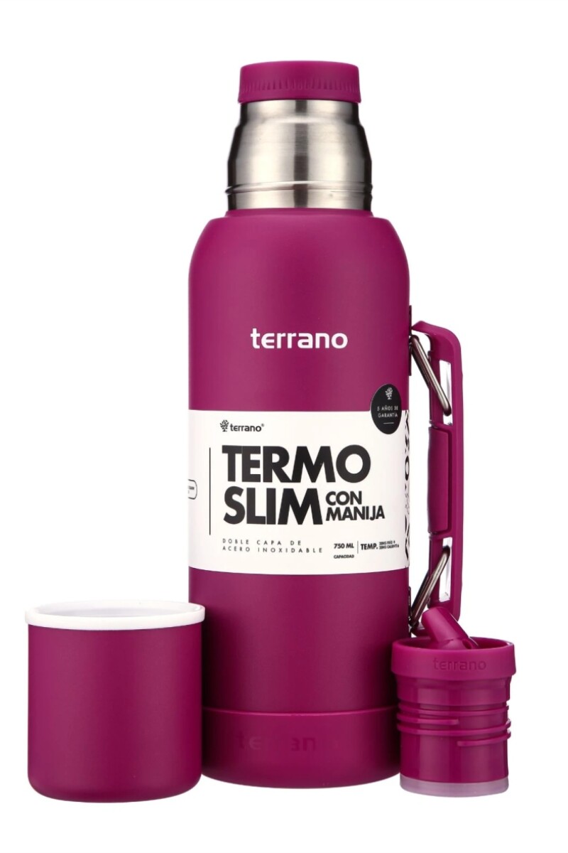 TERRANO TERMO NEW SLIM C/MANIJA+BOTA Purpura