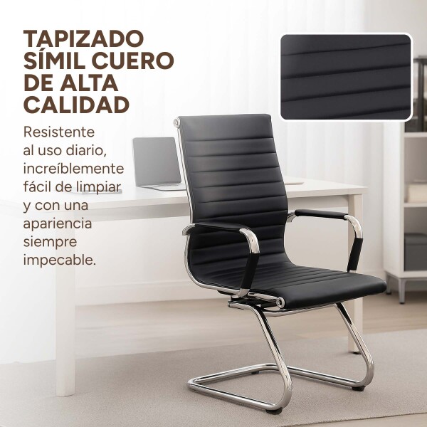 Silla Oficina Escritorio Patas Fijas Respaldo Anatomico Ejecutiva Silla Oficina Escritorio Patas Fijas Respaldo Anatomico Ejecutiva