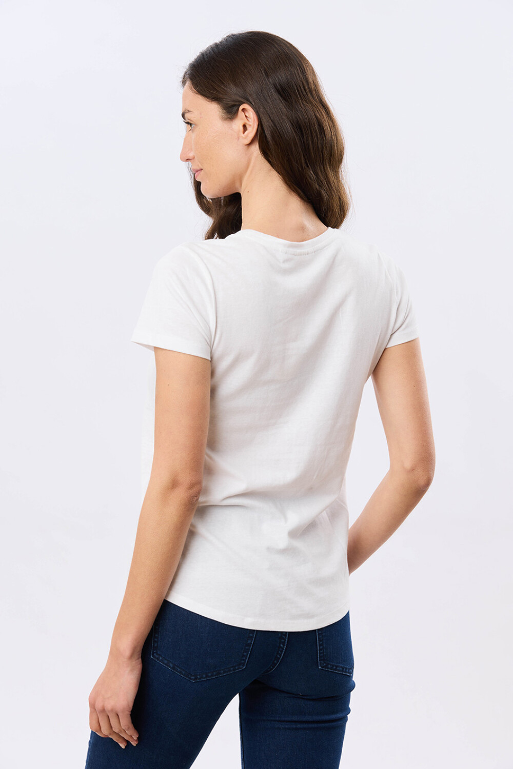 REMERA BORDADA DE ALGODÓN Blanco
