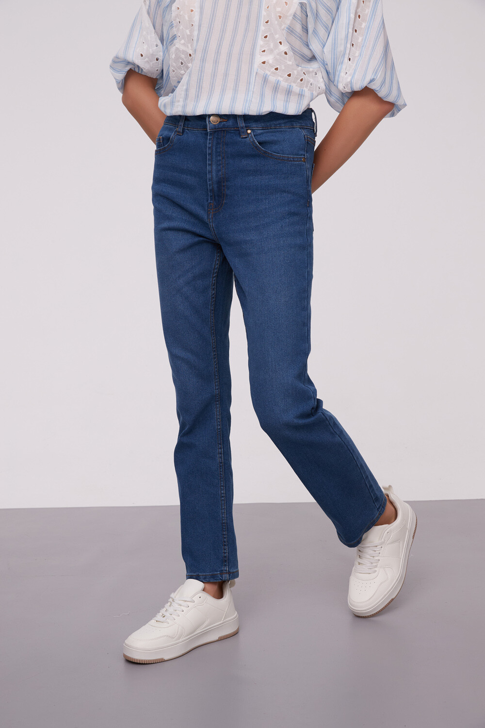 Pantalon Aparis Azul Medio